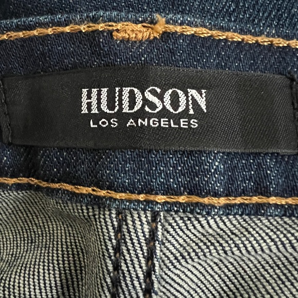 Hudson Holly Straight Frayed Hem High Rise Crop Jeans Size 29 NWOT - Picture 10 of 13